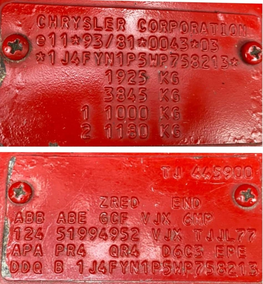 SUV Jeep WRANGLER 2.5i 118 Véhicule d'Origine Française: hình 8 SUV Jeep WRANGLER 2.5i 118 Véhicule d'Origine Française: hình 8