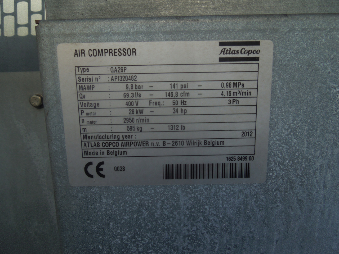 ATLAS COPCO GA26 FF - Máy nén khí: hình 4 ATLAS COPCO GA26 FF - Máy nén khí: hình 4