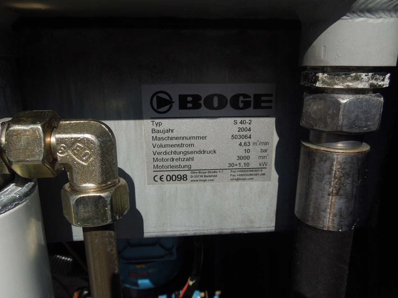 BOGE S40-2 - Máy nén khí: hình 4 BOGE S40-2 - Máy nén khí: hình 4