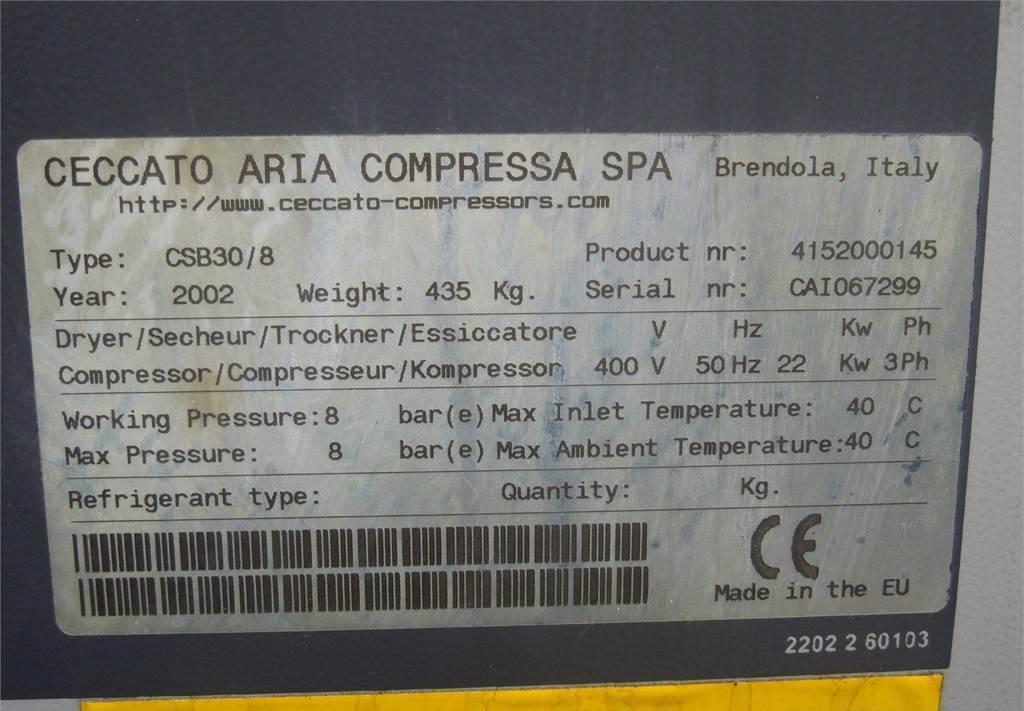 CECATTO KOMPRESOR ŚRUBOWY CECCATO 22KW 3,59M3/MIN - Máy nén khí: hình 3 CECATTO KOMPRESOR ŚRUBOWY CECCATO 22KW 3,59M3/MIN - Máy nén khí: hình 3