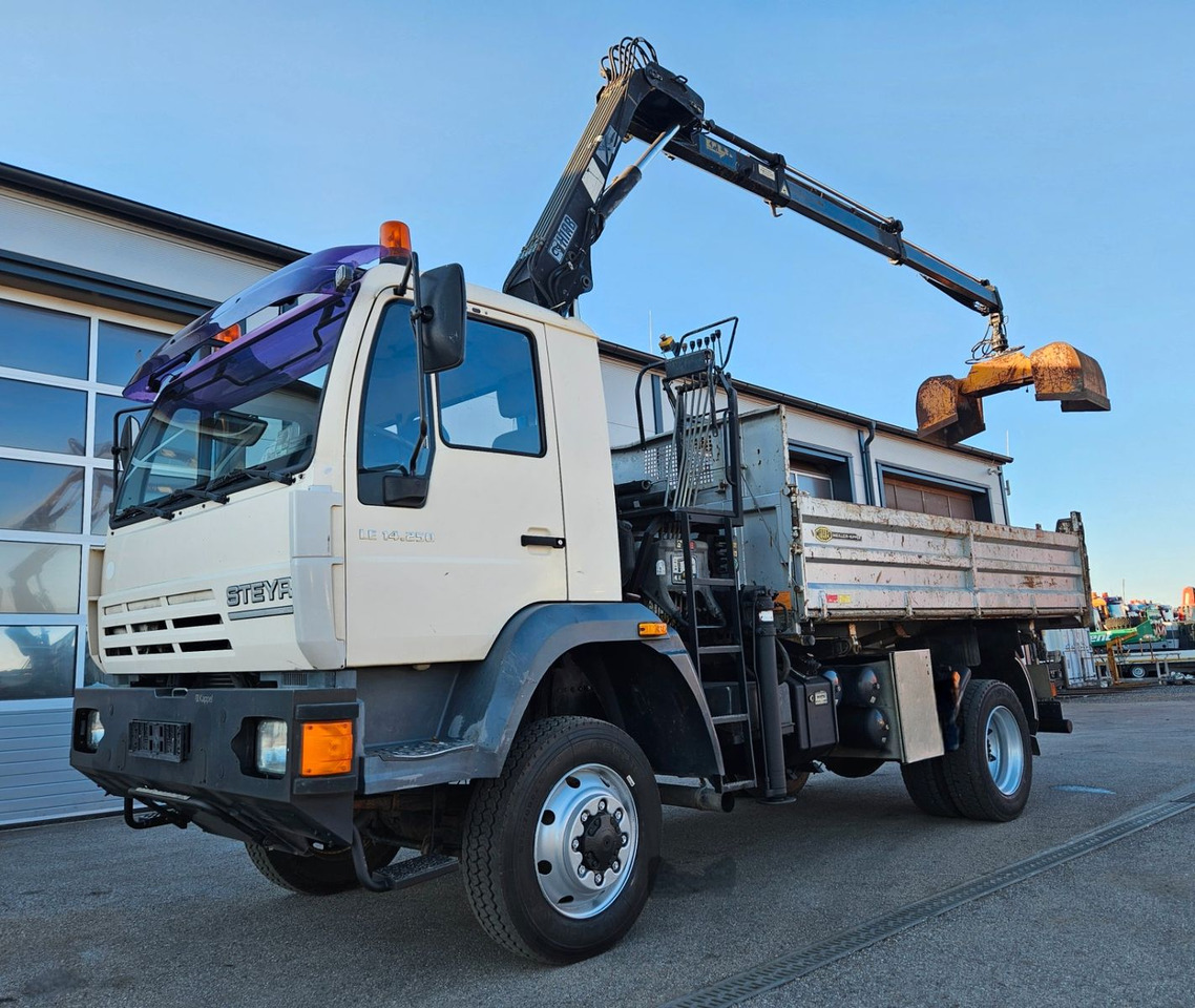 MAN LE 14.250 4x4 HIAB 077BS-2 Kran Greifer - Xe ben, Xe cẩu tự hành: hình 1 MAN LE 14.250 4x4 HIAB 077BS-2 Kran Greifer - Xe ben, Xe cẩu tự hành: hình 1