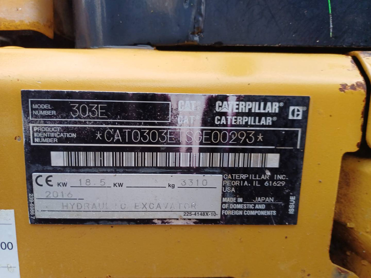 Máy xúc bánh xích CAT 303ECR: hình 6