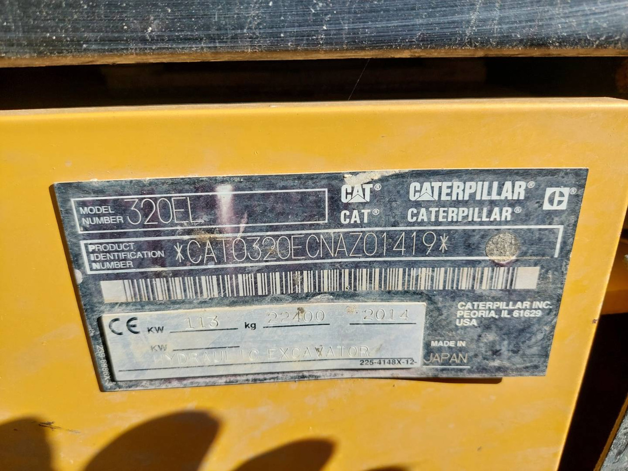 Máy xúc bánh xích CAT 320EL: hình 6