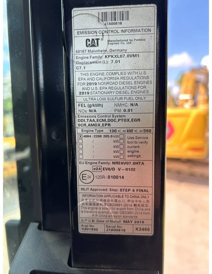 Máy xúc bánh xích CAT 330-07: hình 18