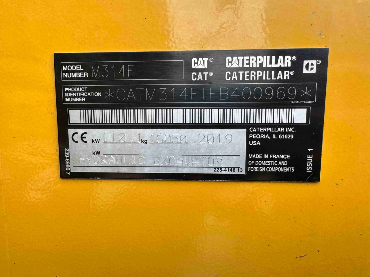 CAT M314F - Máy xúc bánh lốp: hình 5 CAT M314F - Máy xúc bánh lốp: hình 5