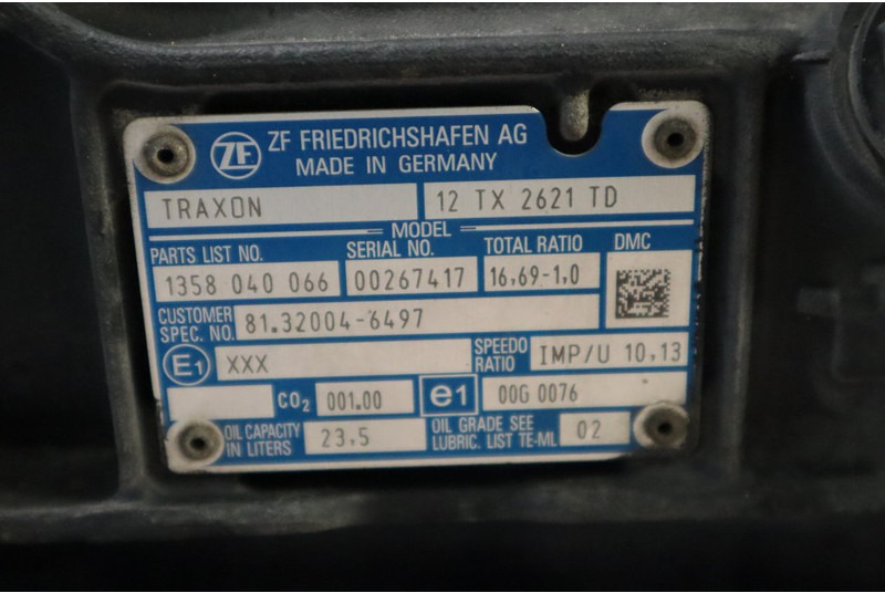 ZF 12TX2621DD+IT3 81.32004-6497 - Hộp số cho Xe tải: hình 5 ZF 12TX2621DD+IT3 81.32004-6497 - Hộp số cho Xe tải: hình 5