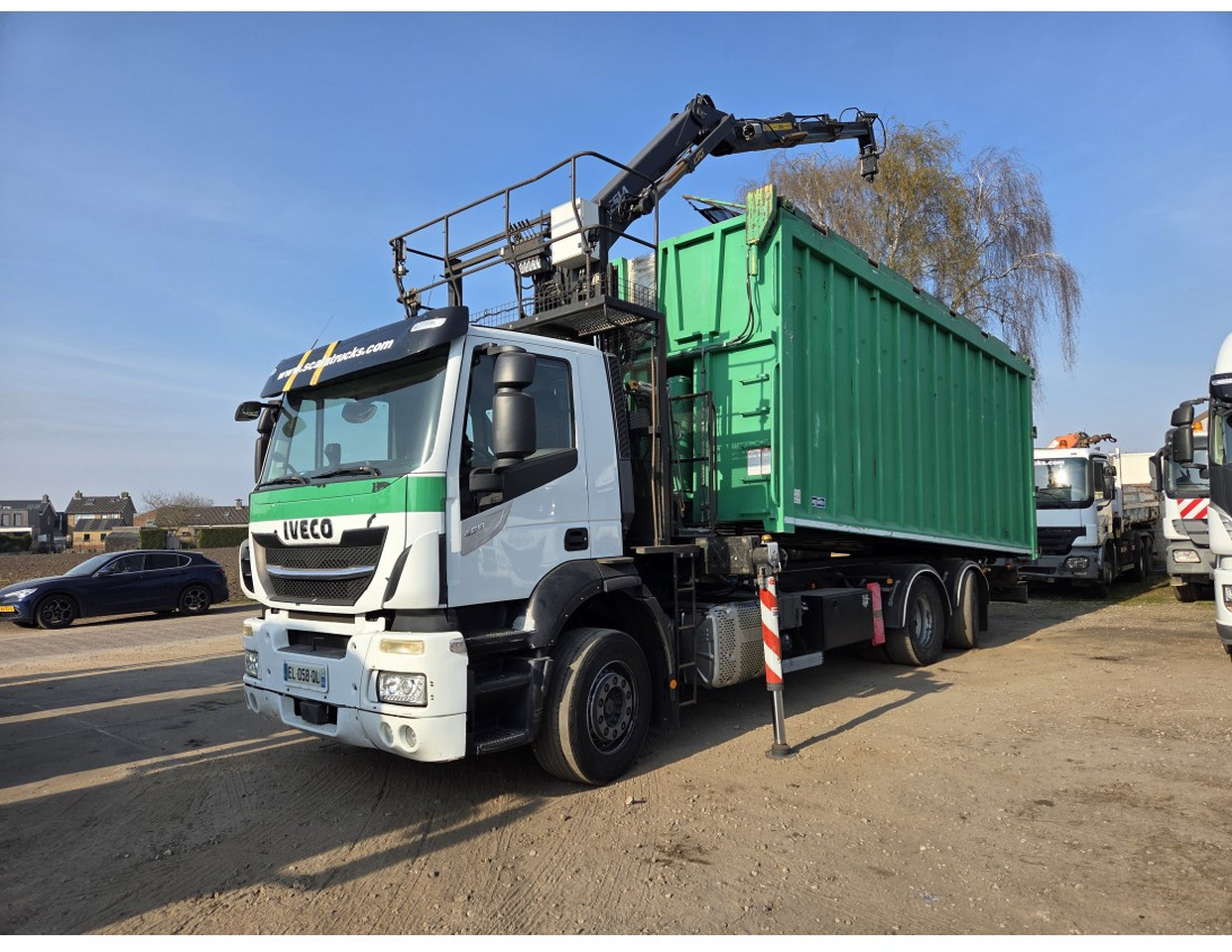 Xe ben, Xe cẩu tự hành IVECO STRALIS 420 6X2 TIPPER CRANE KESLA 17 TON 2 EXT STEERING REAR AXLE: hình 6