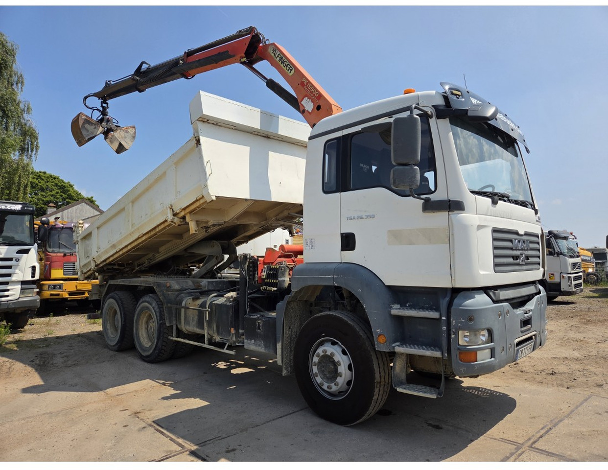 MAN TGA 26.350 6X4 BORDMATIC TIPPER CRANE PALFINGER PK15500 - Xe ben, Xe cẩu tự hành: hình 4 MAN TGA 26.350 6X4 BORDMATIC TIPPER CRANE PALFINGER PK15500 - Xe ben, Xe cẩu tự hành: hình 4