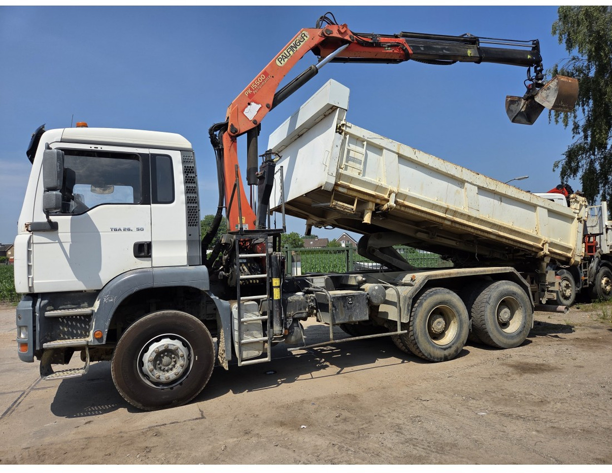 MAN TGA 26.350 6X4 BORDMATIC TIPPER CRANE PALFINGER PK15500 - Xe ben, Xe cẩu tự hành: hình 3 MAN TGA 26.350 6X4 BORDMATIC TIPPER CRANE PALFINGER PK15500 - Xe ben, Xe cẩu tự hành: hình 3