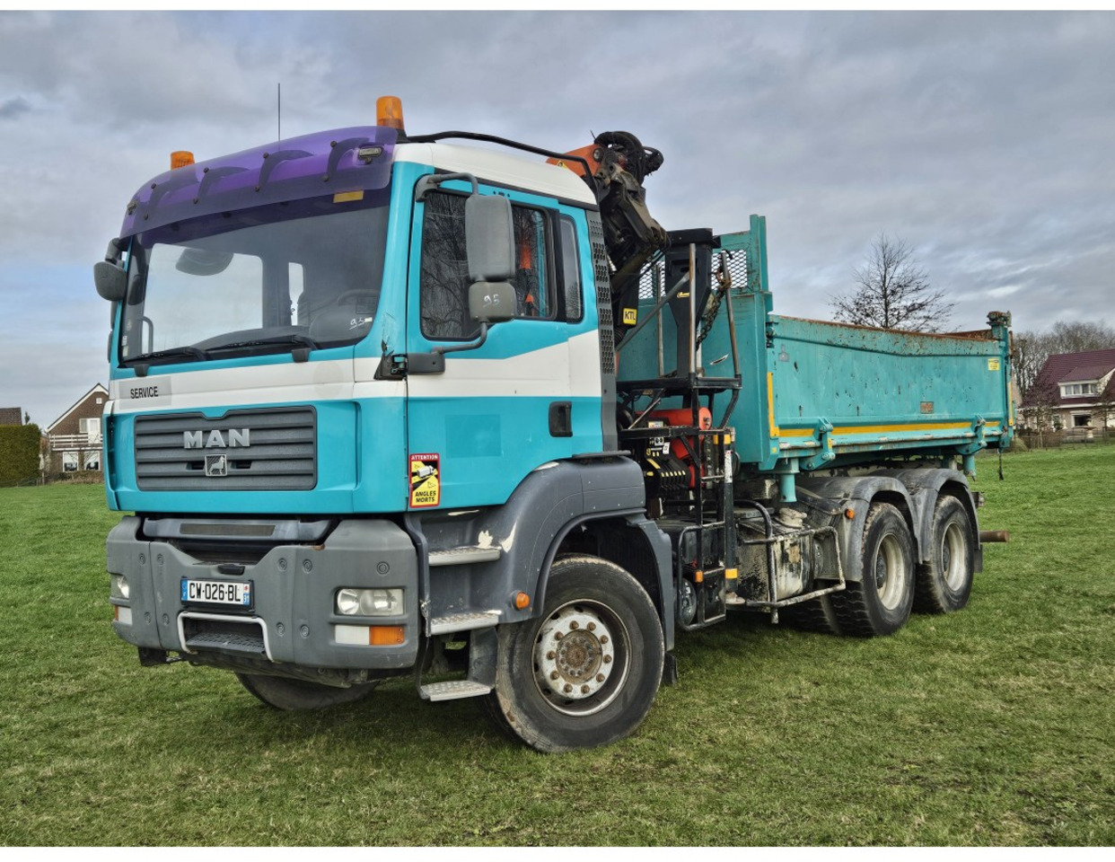 Xe ben MAN TGA 33.360 TIPPER 3 SIDE CRANE PALFINGER 16502 *REMOTE CONTROL: hình 19