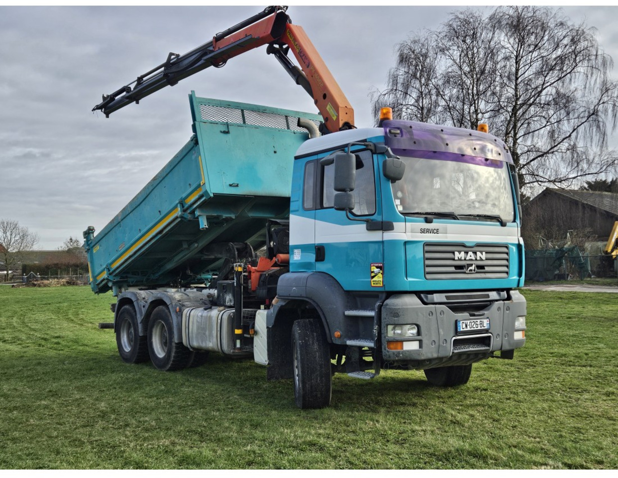 Xe ben MAN TGA 33.360 TIPPER 3 SIDE CRANE PALFINGER 16502 *REMOTE CONTROL: hình 7