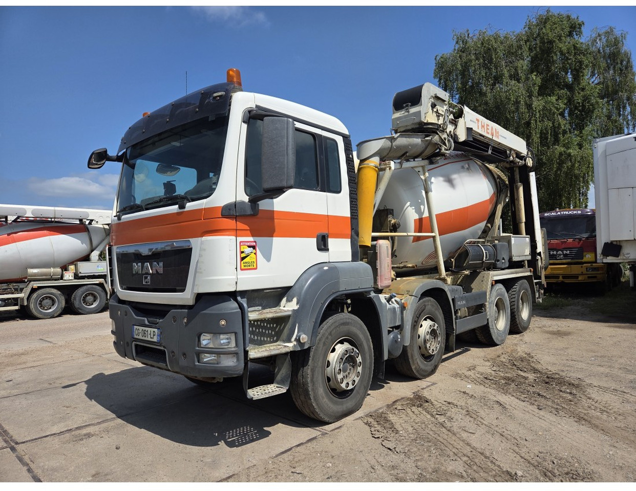 Xe trộn bê tông MAN TGS 35.400 8X4 Concrete Mixer Stetter Steelsuspension: hình 1