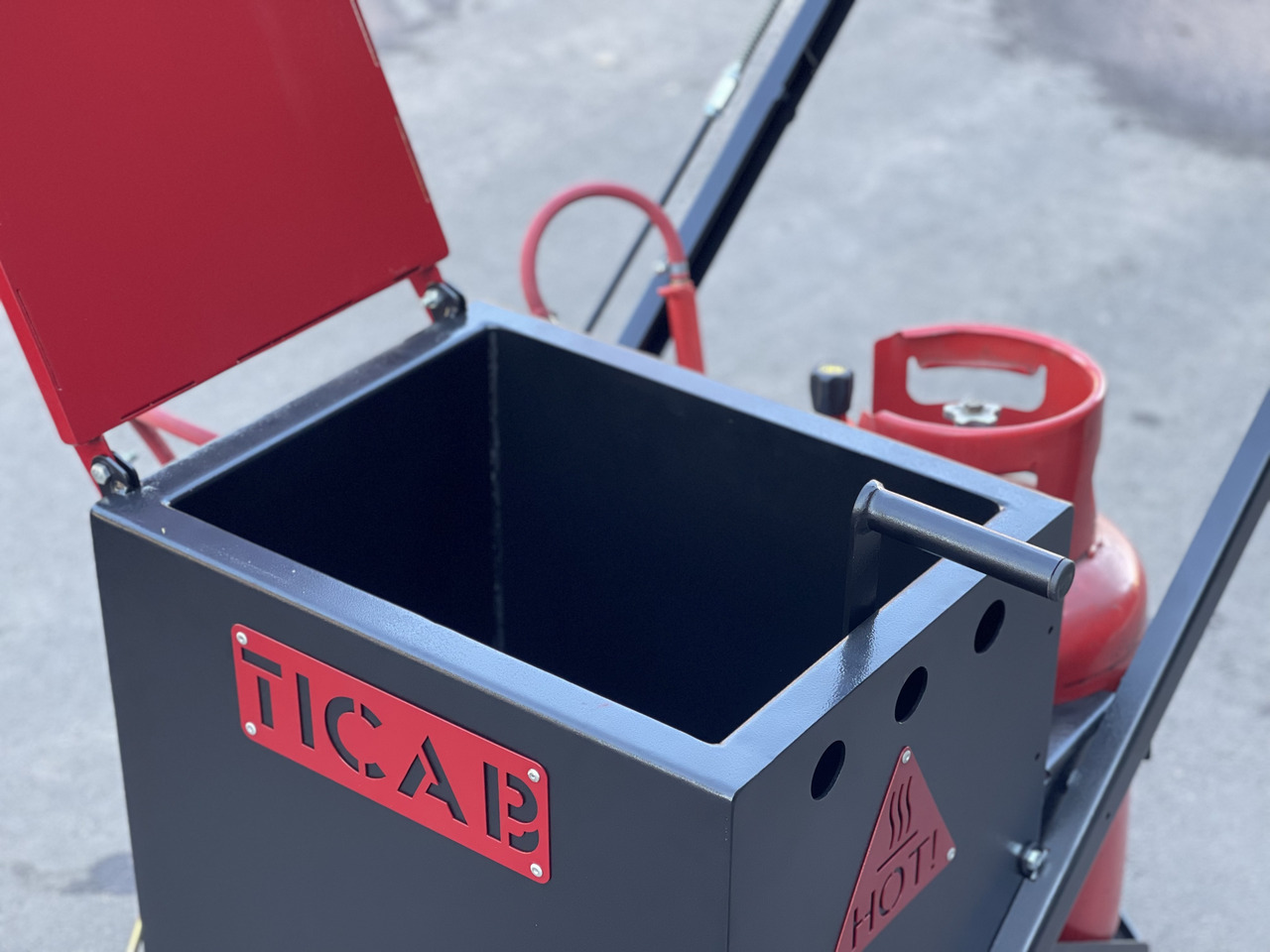 TICAB Mini Crack Sealing Machine , Hand Push Crack Fill Machine, Manufacturer, - Máy phun nhựa đường: hình 4 TICAB Mini Crack Sealing Machine , Hand Push Crack Fill Machine, Manufacturer, - Máy phun nhựa đường: hình 4