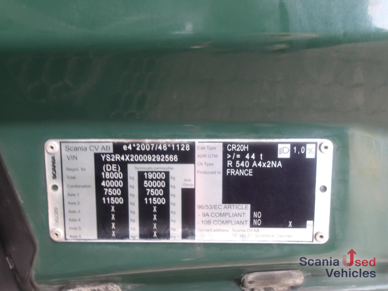 SCANIA R 540 NA - HIGHLINE - ALCOA - PTO - ACC - Xe đầu kéo: hình 5 SCANIA R 540 NA - HIGHLINE - ALCOA - PTO - ACC - Xe đầu kéo: hình 5