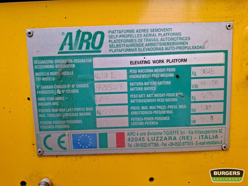 AIRO XL 19 E - Máy nâng người hình kéo: hình 5 AIRO XL 19 E - Máy nâng người hình kéo: hình 5