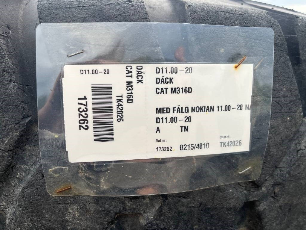 Nokian 11,00-20 till Cat 316 D - Lốp cho Máy móc xây dựng: hình 2 Nokian 11,00-20 till Cat 316 D - Lốp cho Máy móc xây dựng: hình 2