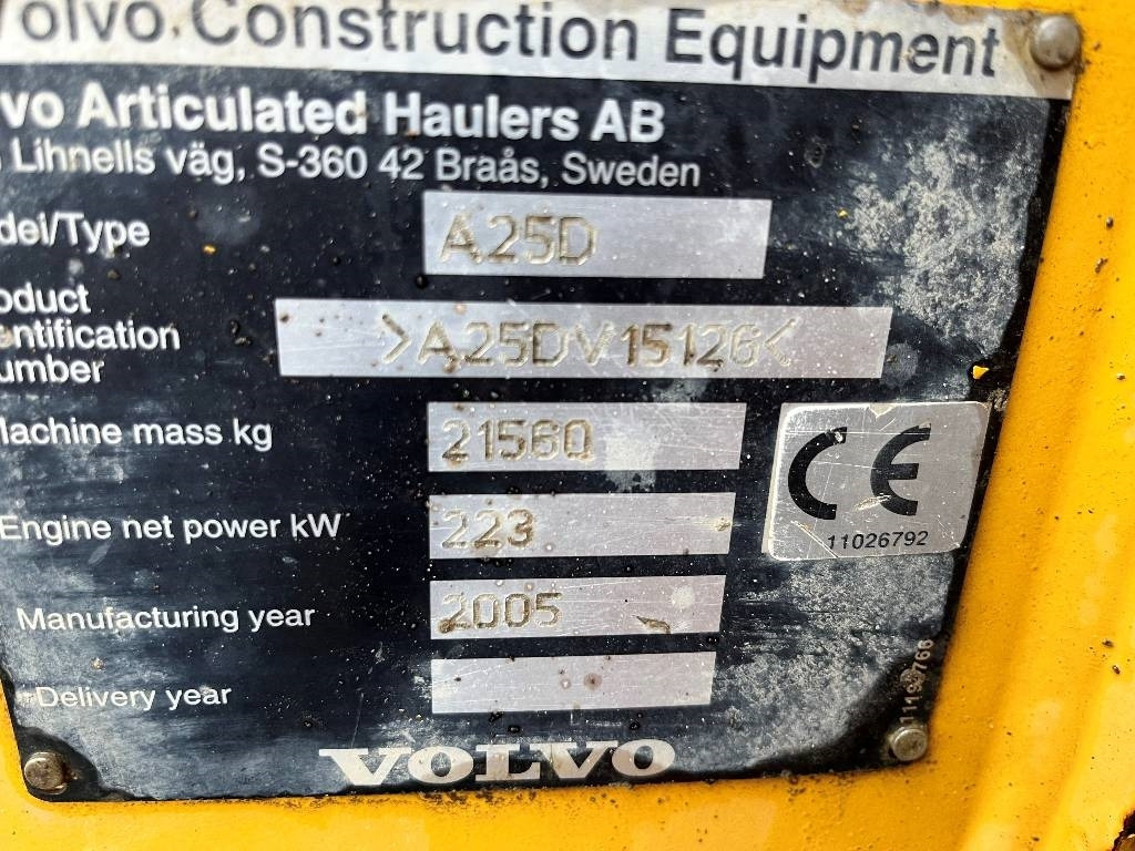 Volvo A 25 D dismantled. Only spare parts - Xe ben đổ có khớp nối: hình 5 Volvo A 25 D dismantled. Only spare parts - Xe ben đổ có khớp nối: hình 5