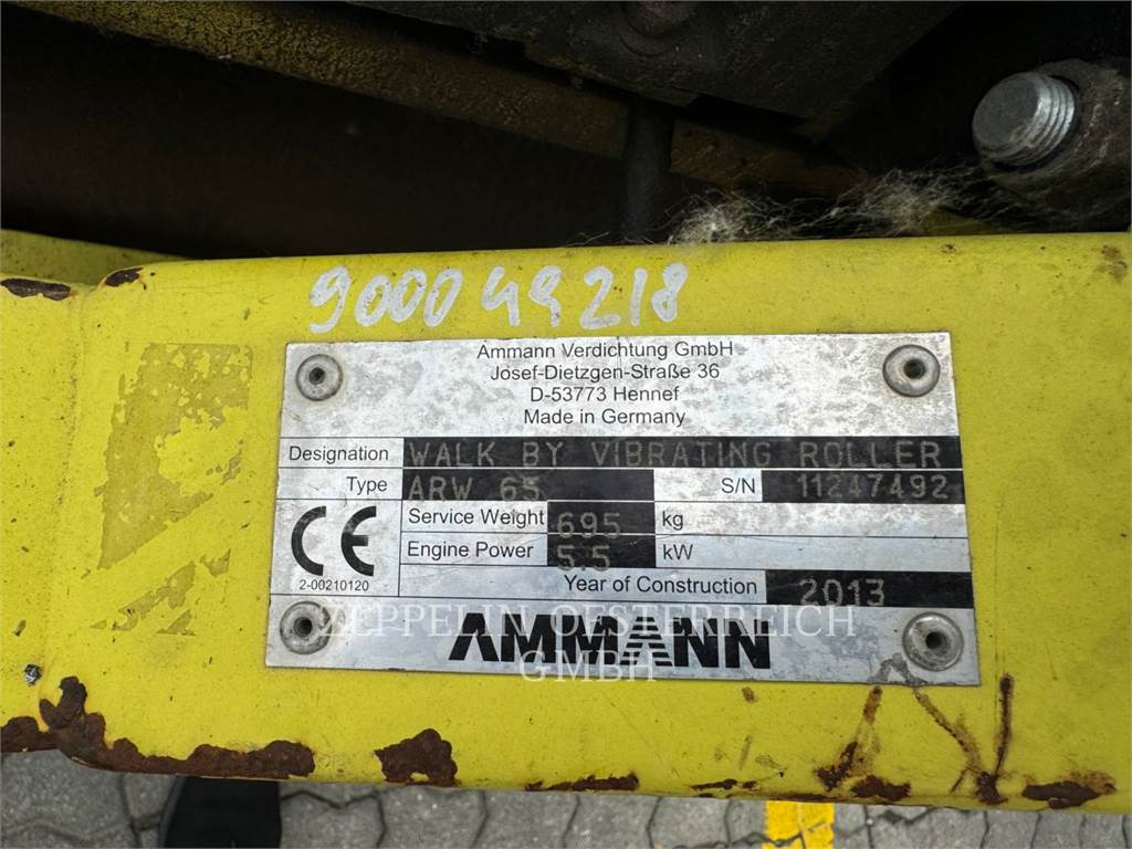 Ammann ARW 65 - Máy lăn nhỏ: hình 3 Ammann ARW 65 - Máy lăn nhỏ: hình 3