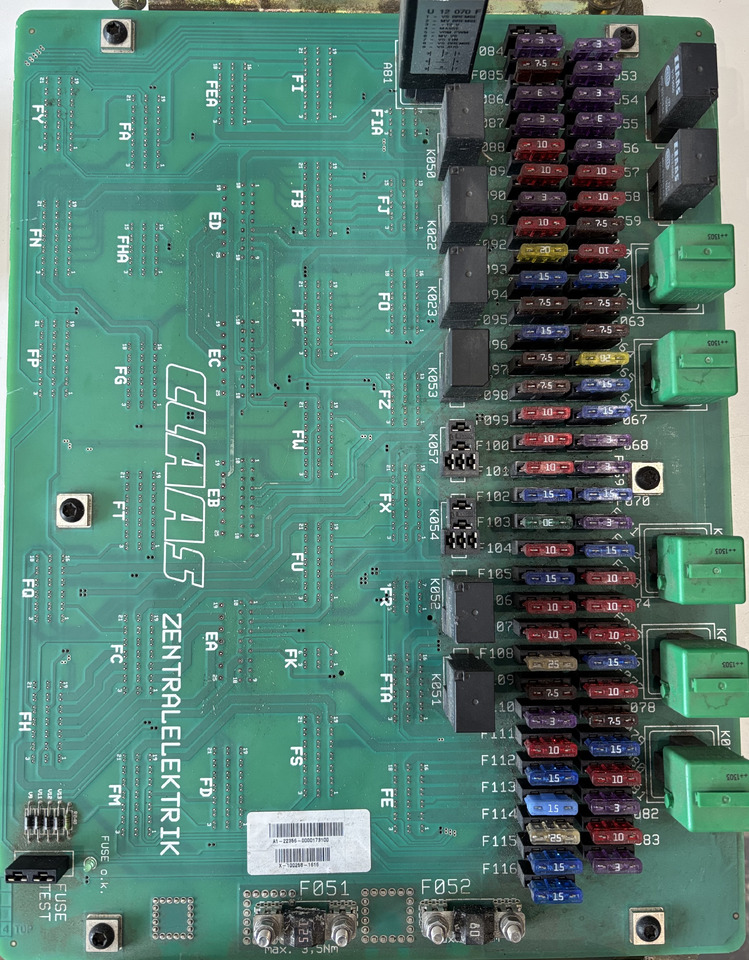 CLAAS 0000173100 Zentralelektrik Płyta Centralna Elektronika - ECU cho Máy móc nông nghiệp: hình 1 CLAAS 0000173100 Zentralelektrik Płyta Centralna Elektronika - ECU cho Máy móc nông nghiệp: hình 1