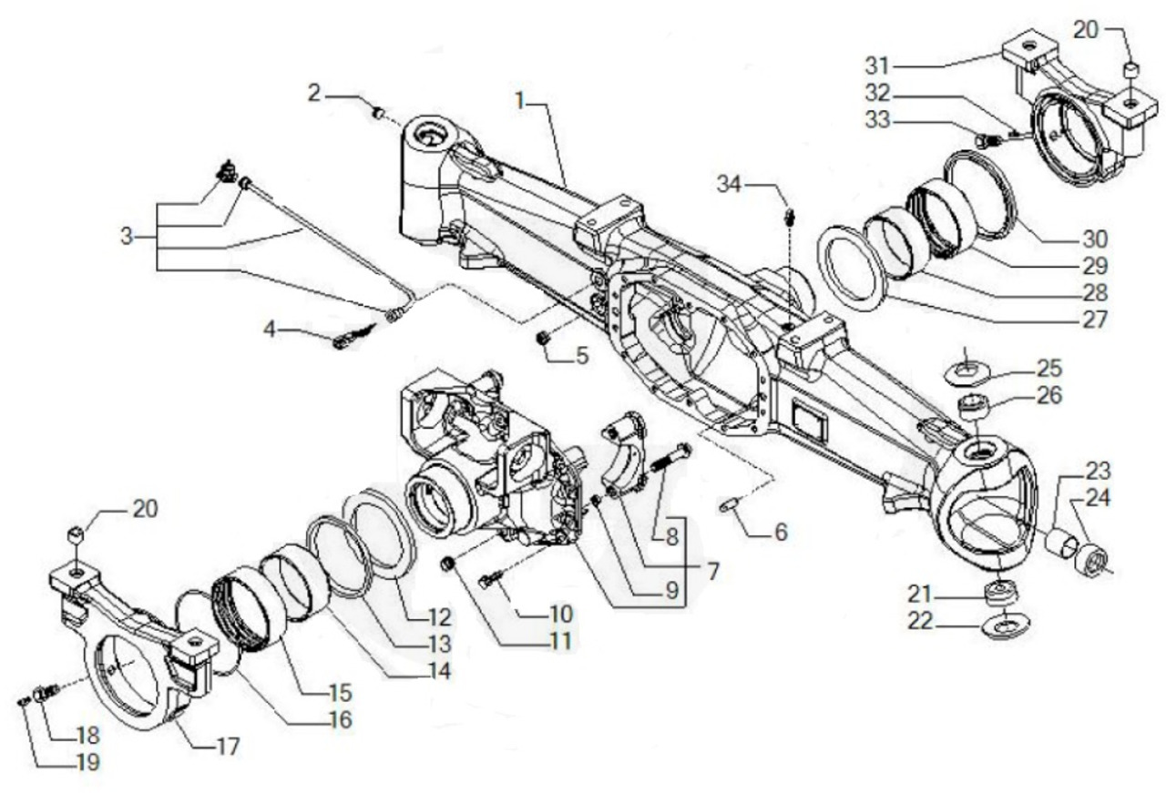 Carraro 20.49 149434 - most napędowy CZĘŚCI - Trục và các bộ phận cho Máy móc nông nghiệp: hình 1 Carraro 20.49 149434 - most napędowy CZĘŚCI - Trục và các bộ phận cho Máy móc nông nghiệp: hình 1