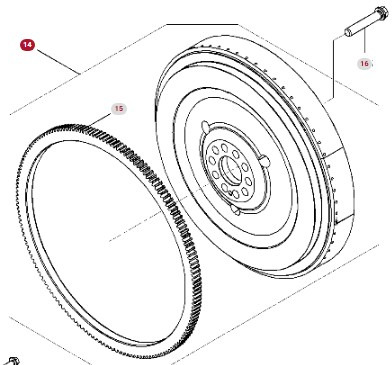 Fendt 936 Gen 7 Silnik D1556LE523 Koło Zamachowe Pierścień H218PF150273A H221PF050010A CZĘŚCI - Bánh đà cho Máy móc nông nghiệp: hình 2 Fendt 936 Gen 7 Silnik D1556LE523 Koło Zamachowe Pierścień H218PF150273A H221PF050010A CZĘŚCI - Bánh đà cho Máy móc nông nghiệp: hình 2