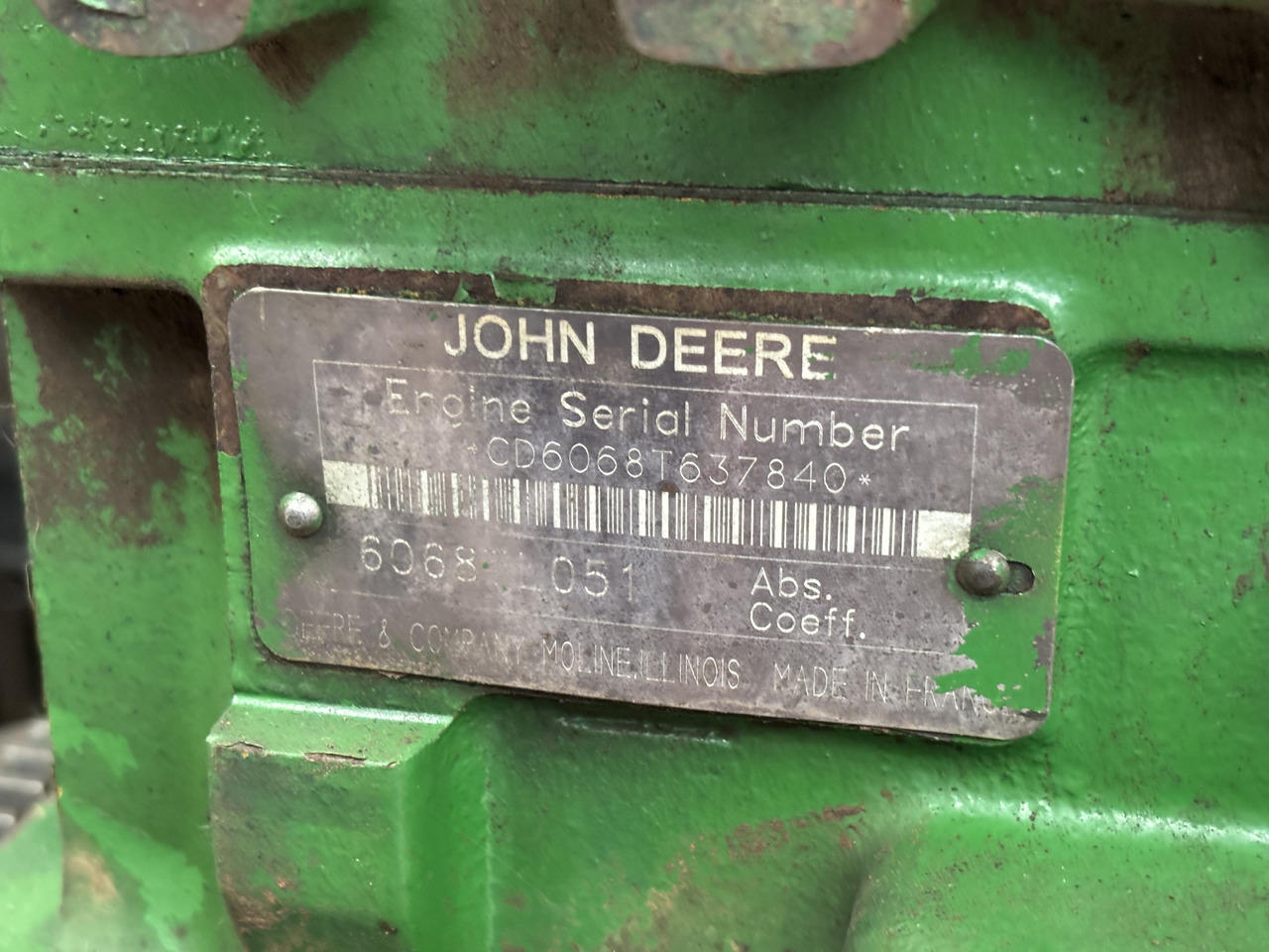 John Deere 6068TL051 Silnik Kompletny R119565 - Động cơ cho Máy móc nông nghiệp: hình 1 John Deere 6068TL051 Silnik Kompletny R119565 - Động cơ cho Máy móc nông nghiệp: hình 1