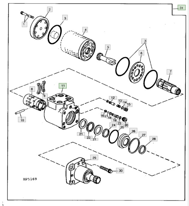 John Deere CTS - pompa wspomagania AH142441 - Bơm lái cho Máy móc nông nghiệp: hình 1 John Deere CTS - pompa wspomagania AH142441 - Bơm lái cho Máy móc nông nghiệp: hình 1