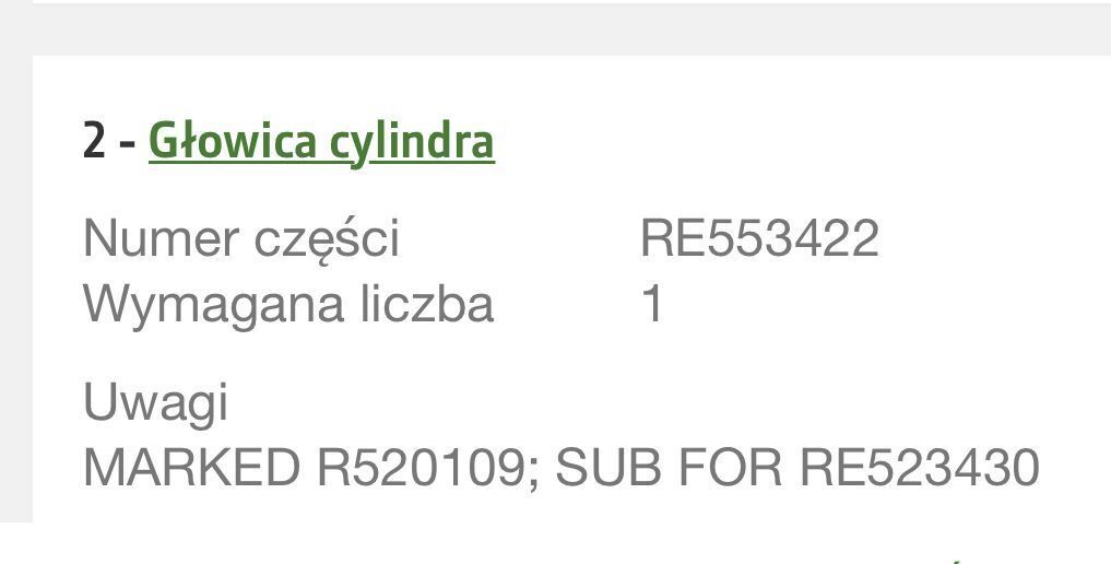 John Deere R520109, RE553422, RE523430, RE567121 - Głowica cylindrów - Đầu xilanh cho Máy móc nông nghiệp: hình 1 John Deere R520109, RE553422, RE523430, RE567121 - Głowica cylindrów - Đầu xilanh cho Máy móc nông nghiệp: hình 1