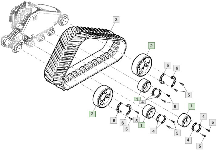 John Deere - koło gąsienicy napędu AXE48232 AXE25456 NOWE! - Bánh lăn cho Máy móc nông nghiệp: hình 1 John Deere - koło gąsienicy napędu AXE48232 AXE25456 NOWE! - Bánh lăn cho Máy móc nông nghiệp: hình 1