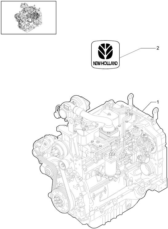 New Holland T6010 Reman-long block long block - nef - tier 2 73329254 - Động cơ cho Máy cày: hình 1 New Holland T6010 Reman-long block long block - nef - tier 2 73329254 - Động cơ cho Máy cày: hình 1