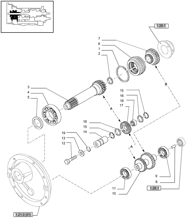 New Holland T6010 T6090 Synchronizator 47124378 - Hộp số và các bộ phận cho Máy cày: hình 1 New Holland T6010 T6090 Synchronizator 47124378 - Hộp số và các bộ phận cho Máy cày: hình 1