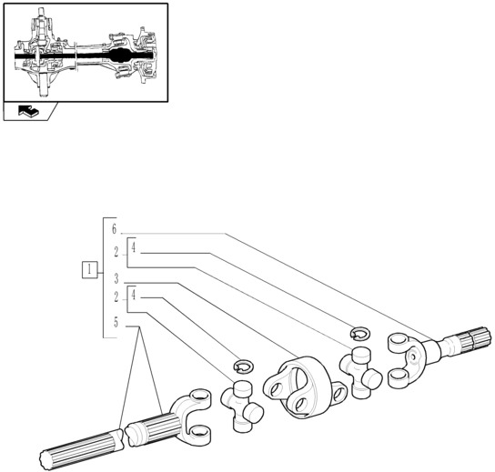 New Holland T6010 T6090 T6070 Półoś przegubowa 87361044 - Bán trục cho Máy móc nông nghiệp: hình 1 New Holland T6010 T6090 T6070 Półoś przegubowa 87361044 - Bán trục cho Máy móc nông nghiệp: hình 1