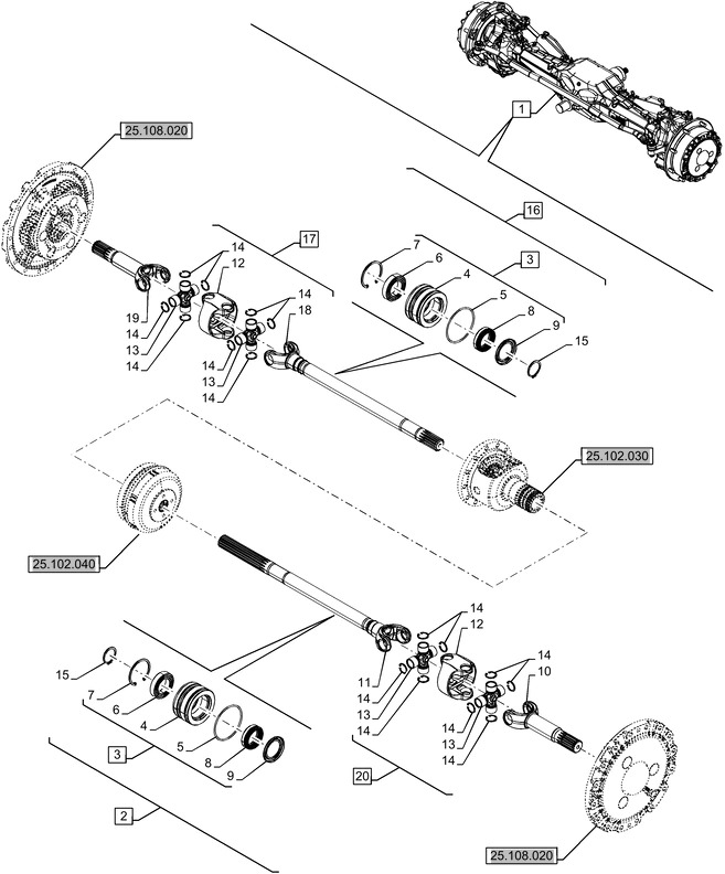 New Holland T6070 Półoś 14t, 1047,15mm l 47925815 - Bán trục cho Máy móc nông nghiệp: hình 1 New Holland T6070 Półoś 14t, 1047,15mm l 47925815 - Bán trục cho Máy móc nông nghiệp: hình 1