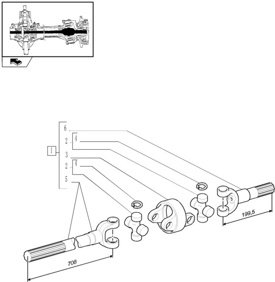 New Holland T6090 T6070 Półoś przegubowa 14t, 12t, 708mm l 5197776 - Bán trục cho Máy móc nông nghiệp: hình 1 New Holland T6090 T6070 Półoś przegubowa 14t, 12t, 708mm l 5197776 - Bán trục cho Máy móc nông nghiệp: hình 1