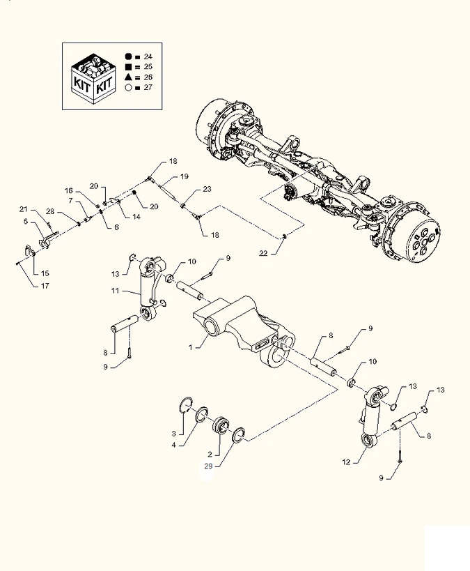 New Holland T6090 T6070 Sworzeń 87406468 - Hệ thống treo cho Máy cày: hình 1 New Holland T6090 T6070 Sworzeń 87406468 - Hệ thống treo cho Máy cày: hình 1