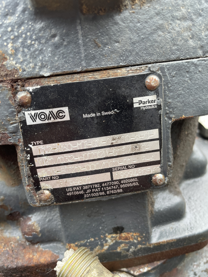 Parker Voac T12-060-MT-CV-0-000-A-0 - silnik jazdy hydrauliczny - Động cơ thủy lực cho Máy móc nông nghiệp: hình 2 Parker Voac T12-060-MT-CV-0-000-A-0 - silnik jazdy hydrauliczny - Động cơ thủy lực cho Máy móc nông nghiệp: hình 2