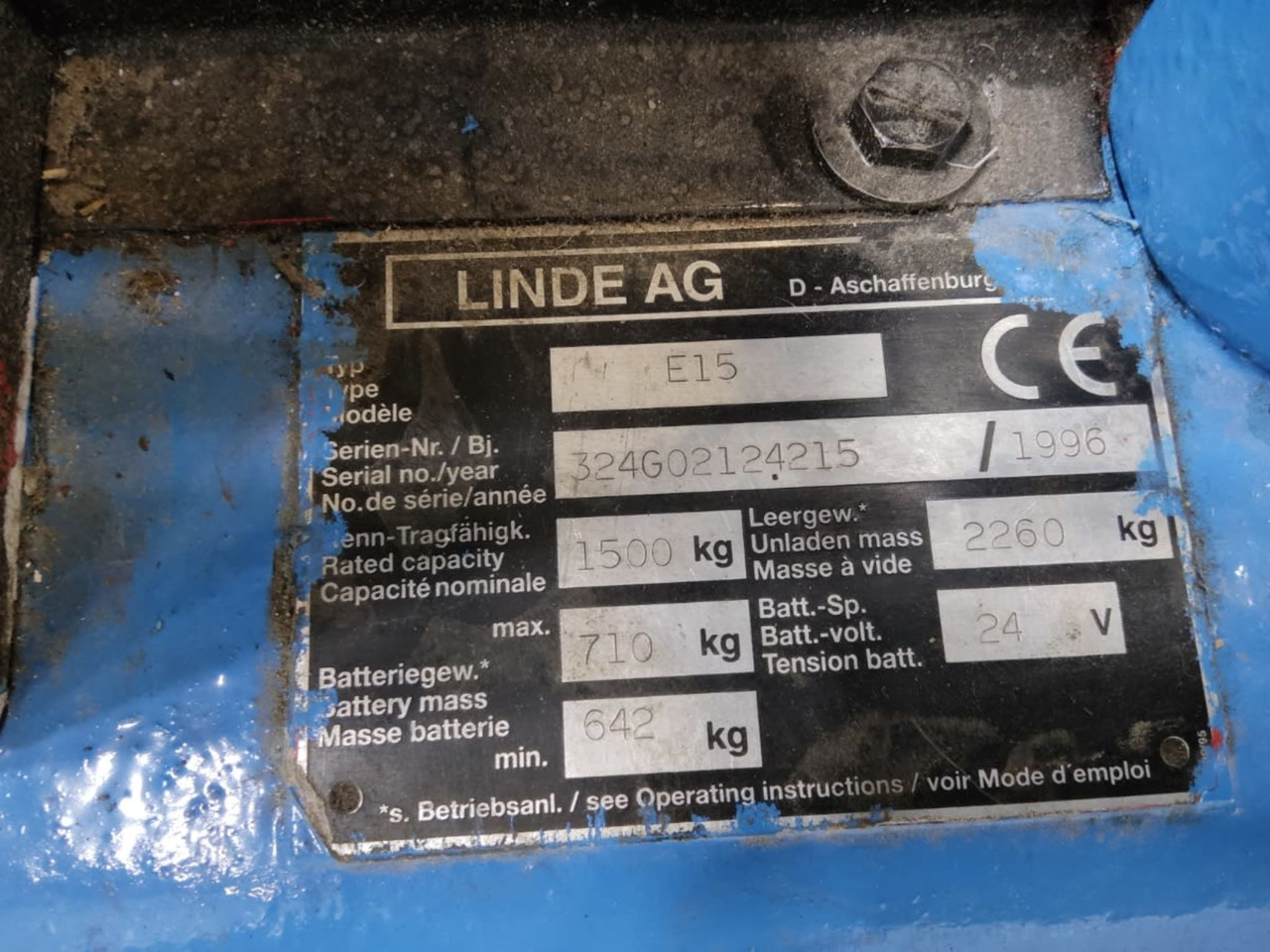 Linde E15 - Xe nâng điện: hình 4 Linde E15 - Xe nâng điện: hình 4