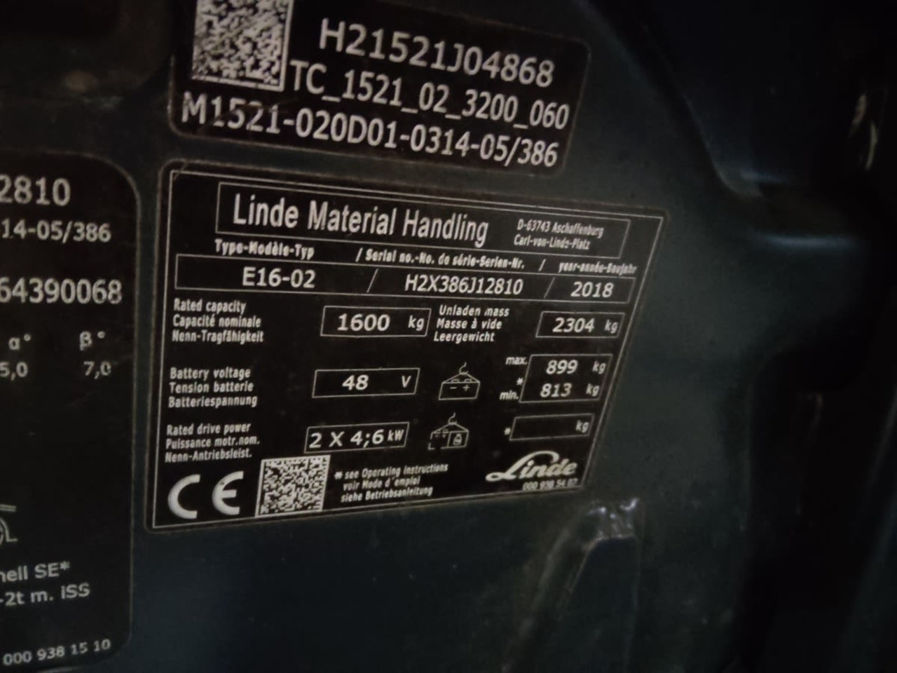 Linde E16-02 - Xe nâng điện: hình 3 Linde E16-02 - Xe nâng điện: hình 3
