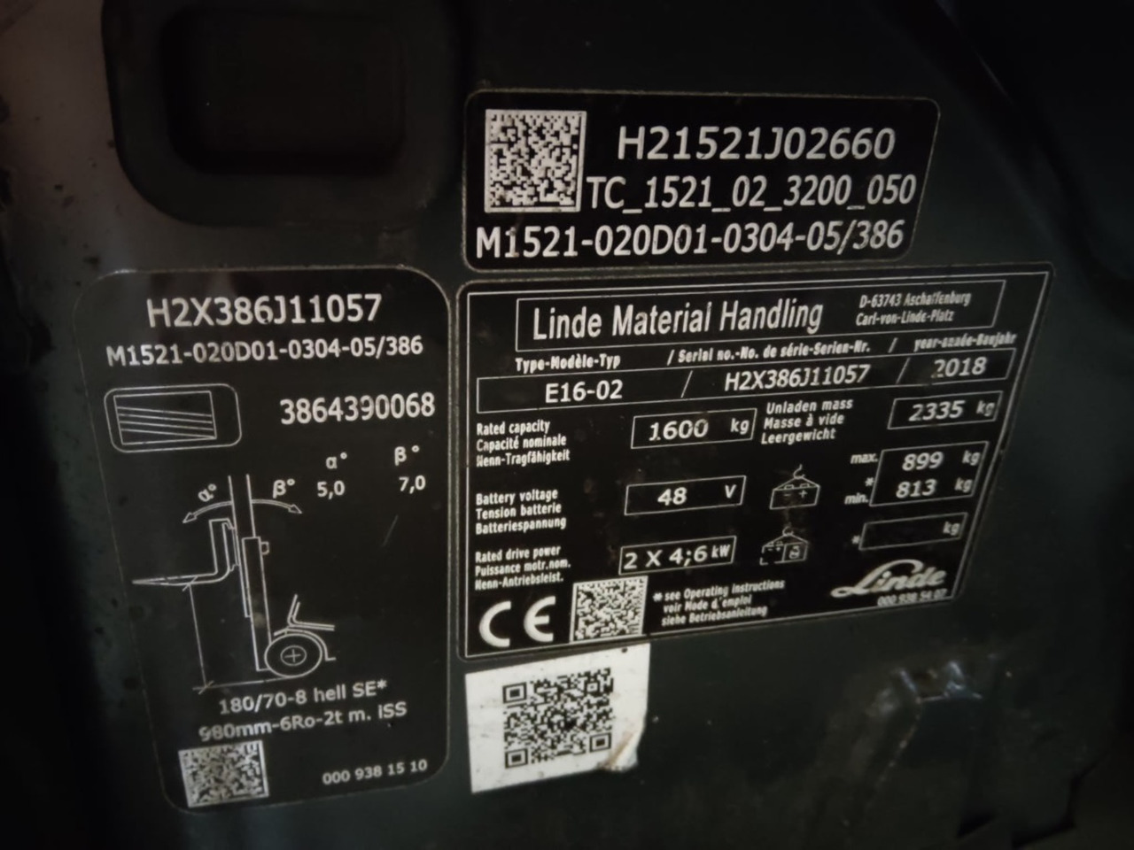 Linde E16-02 - Xe nâng điện: hình 2 Linde E16-02 - Xe nâng điện: hình 2