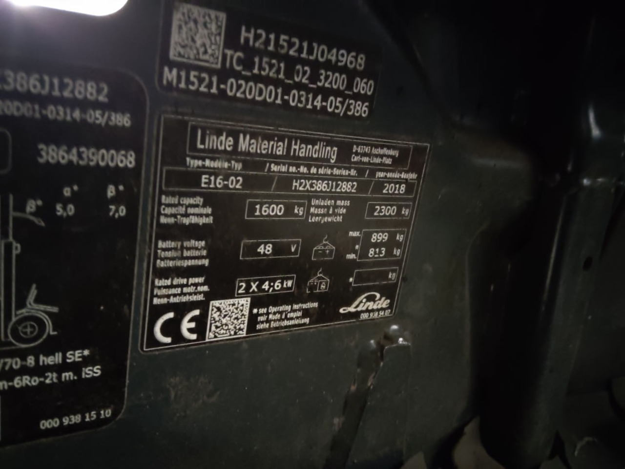 Linde E16-02 - Xe nâng điện: hình 2 Linde E16-02 - Xe nâng điện: hình 2