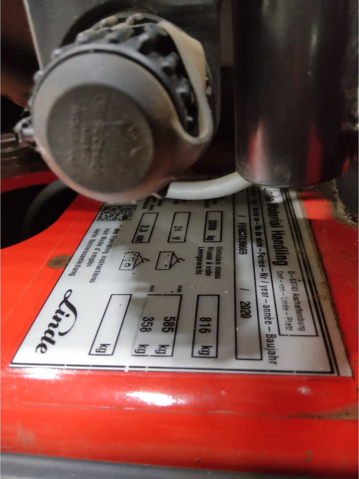 Linde N20/LiIon - Máy lấy hàng: hình 2 Linde N20/LiIon - Máy lấy hàng: hình 2