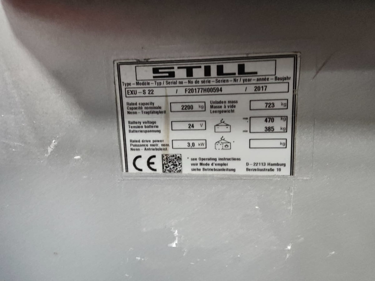 STILL EXU-S22 - Xe tải nâng pallet: hình 2 STILL EXU-S22 - Xe tải nâng pallet: hình 2