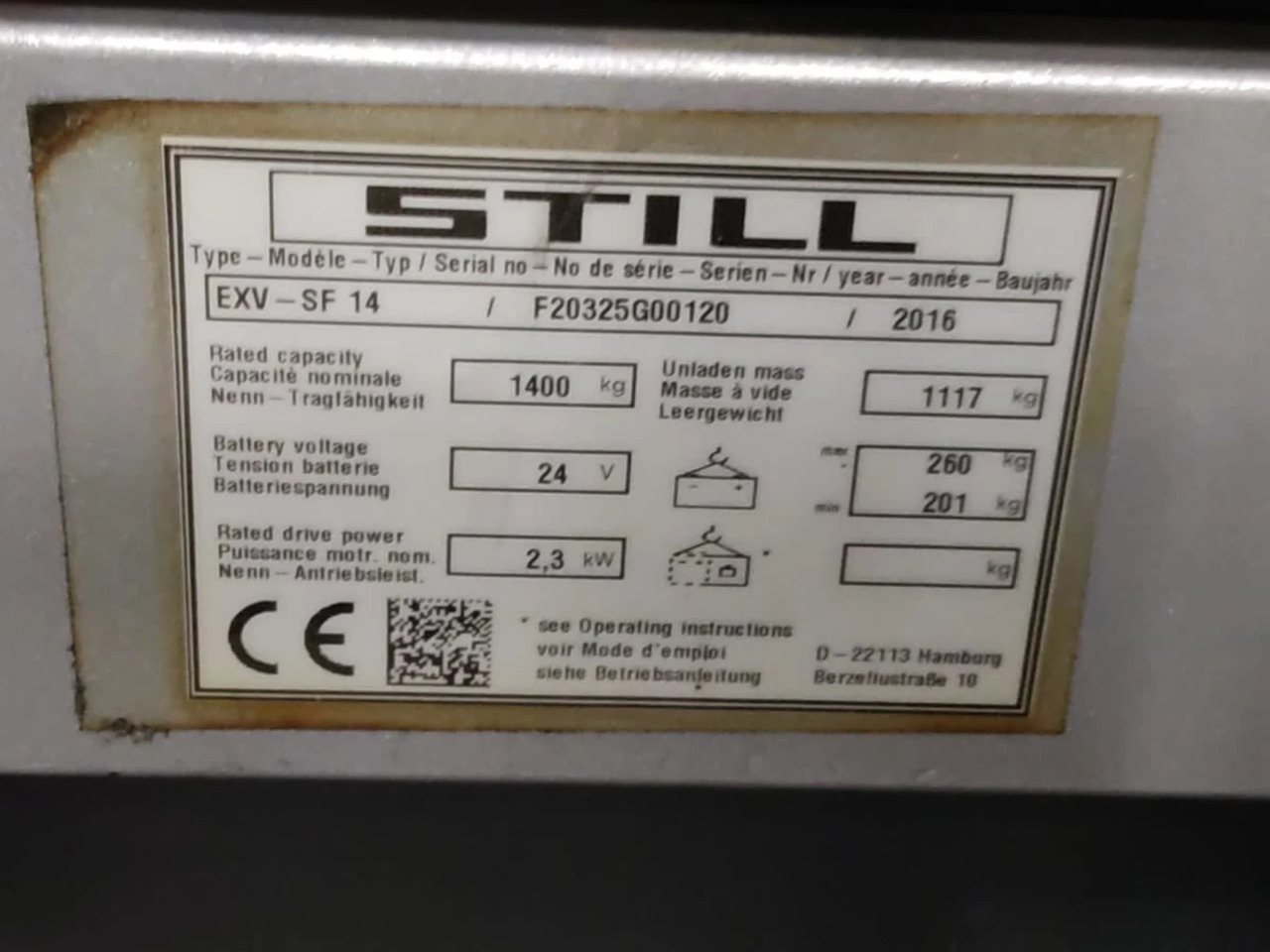 STILL EXV-SF14 - Máy xếp chồng: hình 5 STILL EXV-SF14 - Máy xếp chồng: hình 5