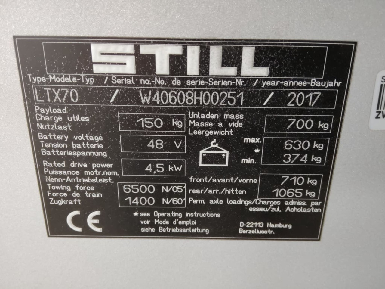 STILL LTX70 - Xe cày kéo: hình 2 STILL LTX70 - Xe cày kéo: hình 2
