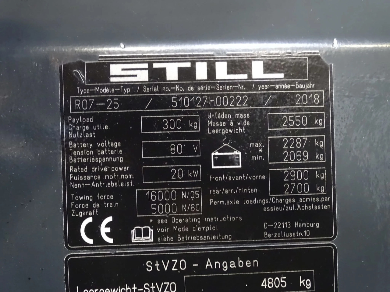 STILL R07-25 - Xe cày kéo: hình 5 STILL R07-25 - Xe cày kéo: hình 5