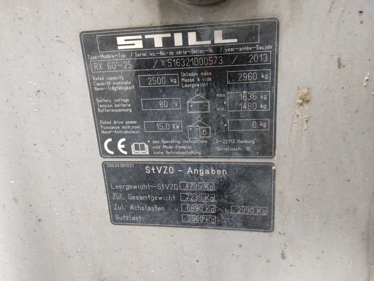 STILL RX60-25 - Xe nâng điện: hình 2 STILL RX60-25 - Xe nâng điện: hình 2