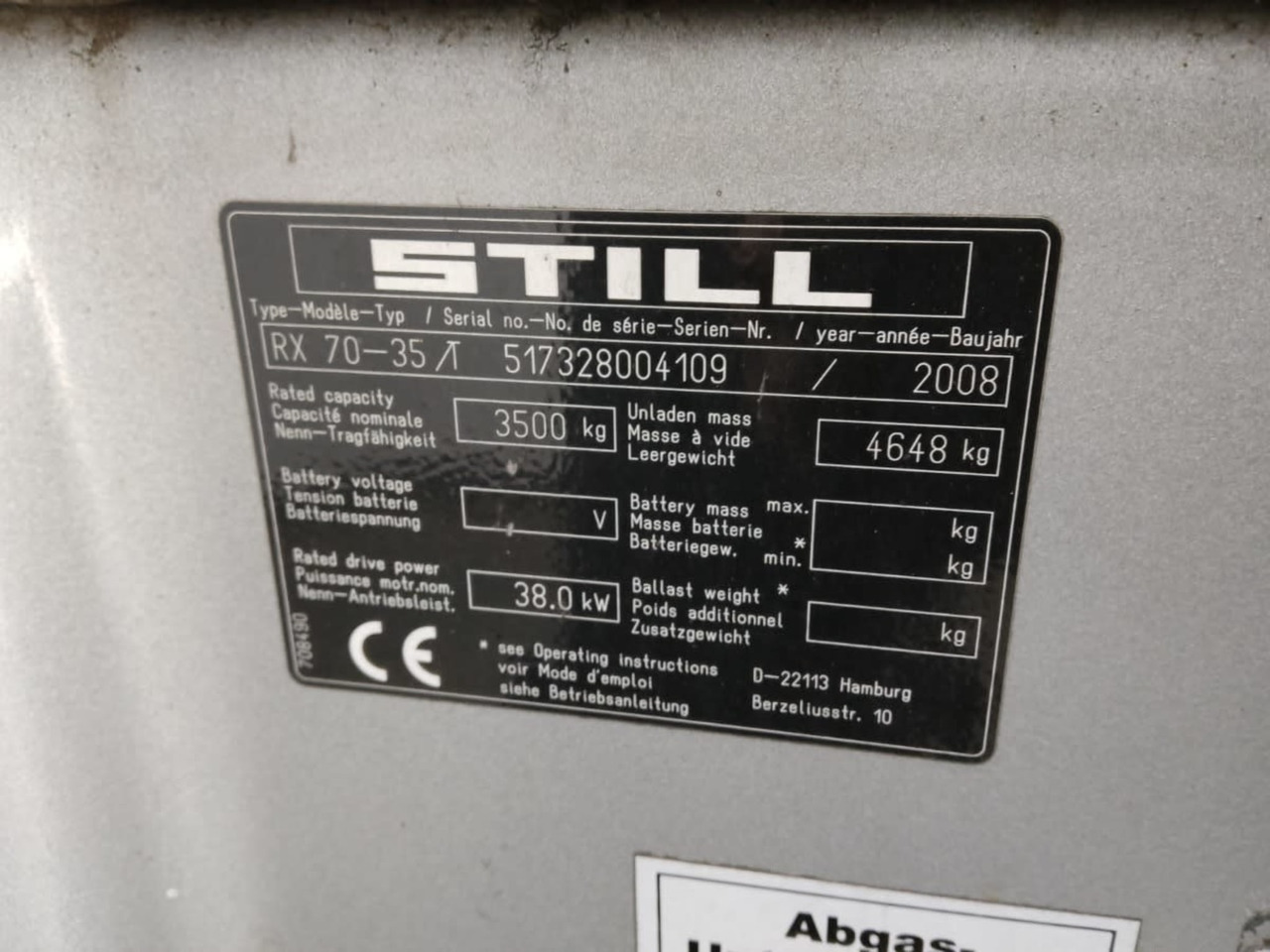 STILL RX70-35T - Xe nâng gas: hình 2 STILL RX70-35T - Xe nâng gas: hình 2