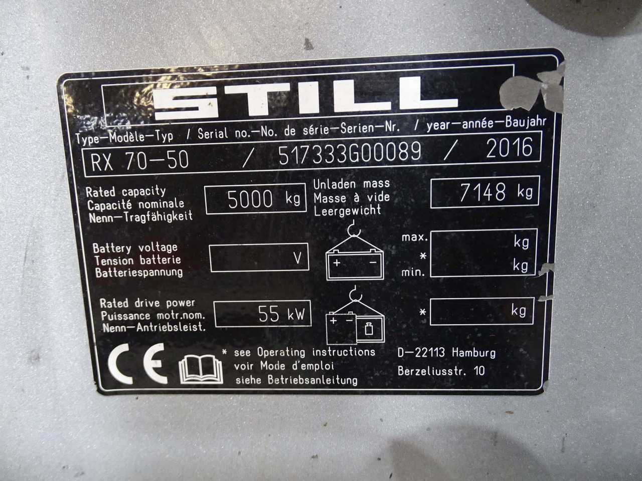 STILL RX70-50 - Xe nâng diesel: hình 5 STILL RX70-50 - Xe nâng diesel: hình 5
