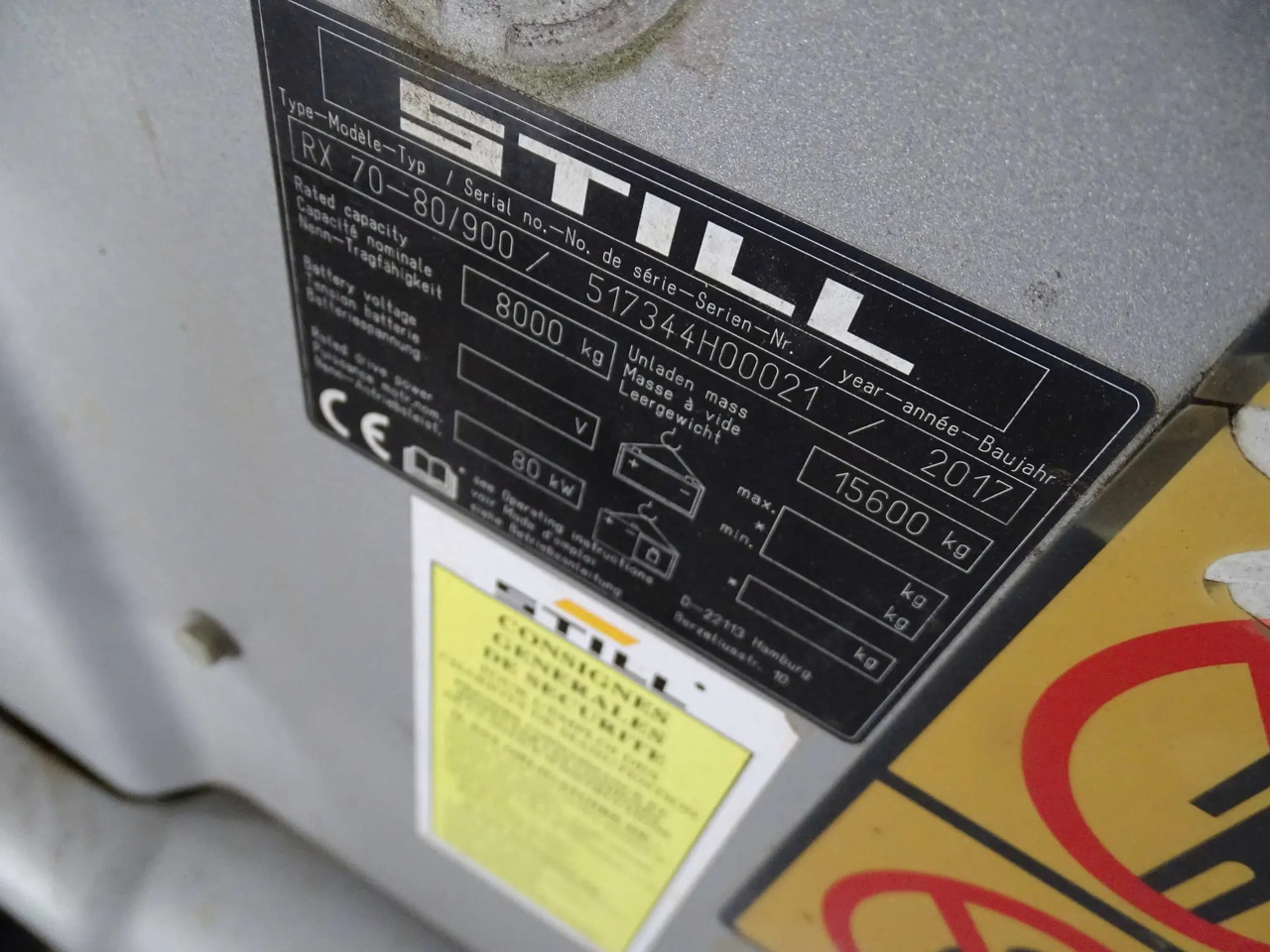STILL RX70-80/900 - Xe nâng diesel: hình 2 STILL RX70-80/900 - Xe nâng diesel: hình 2
