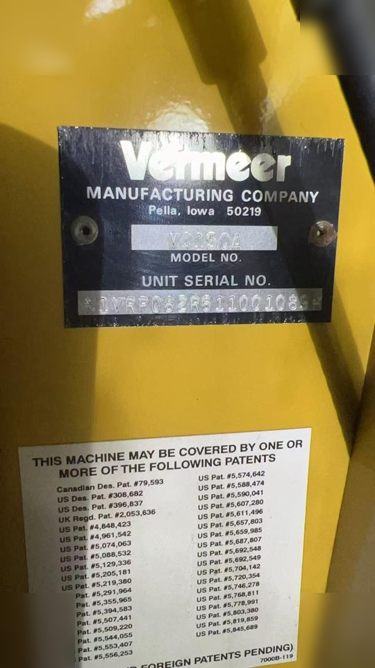 2001 VERMEER V4150A - Máy đào hào: hình 2 2001 VERMEER V4150A - Máy đào hào: hình 2